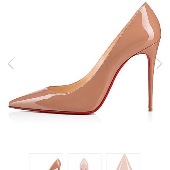 Sold—Christian Louboutin Nude Patent Leather Pump - Picture 6 of 8